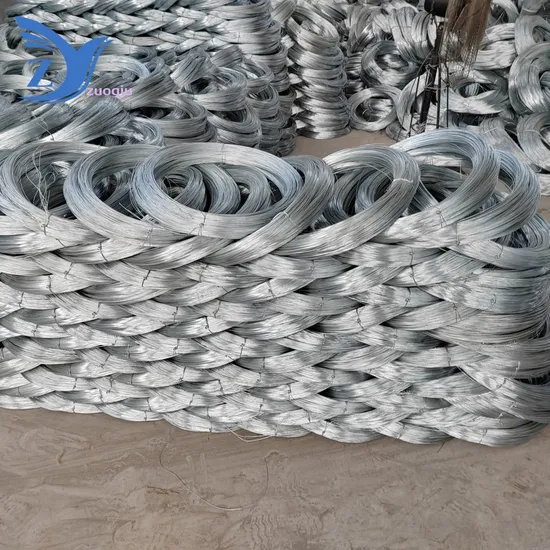 Fil d'acier galvanisé pour l'agriculture Fil de revêtement de zinc Fil d'acier à faible et à haute teneur en carbone