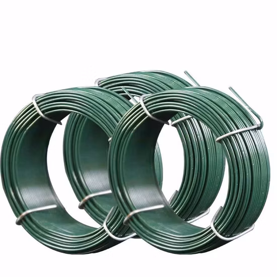 Fil de fer enduit de PVC/fil recouvert de plastique